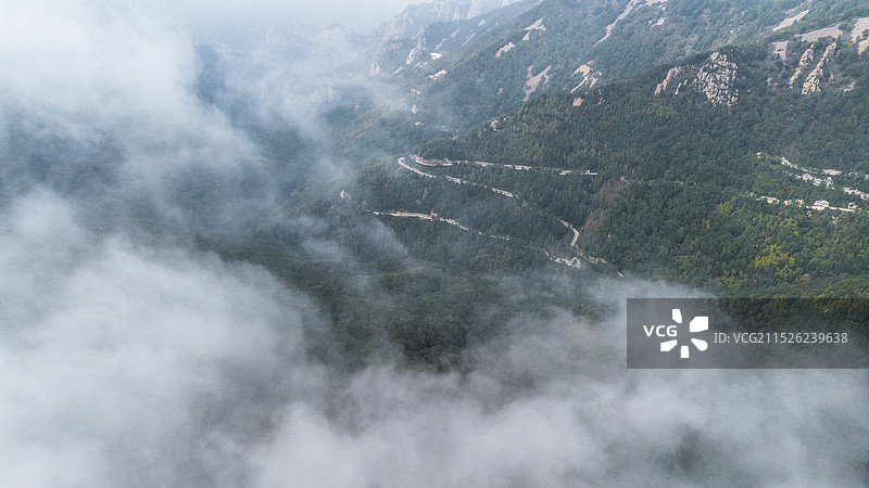 雾灵山云海图片素材