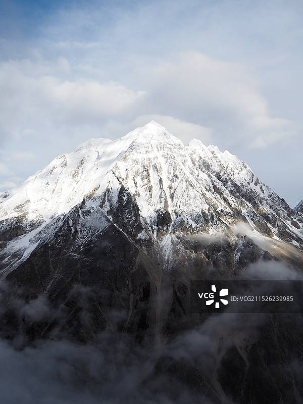 无长焦 雅拉雪山超近视角图片素材