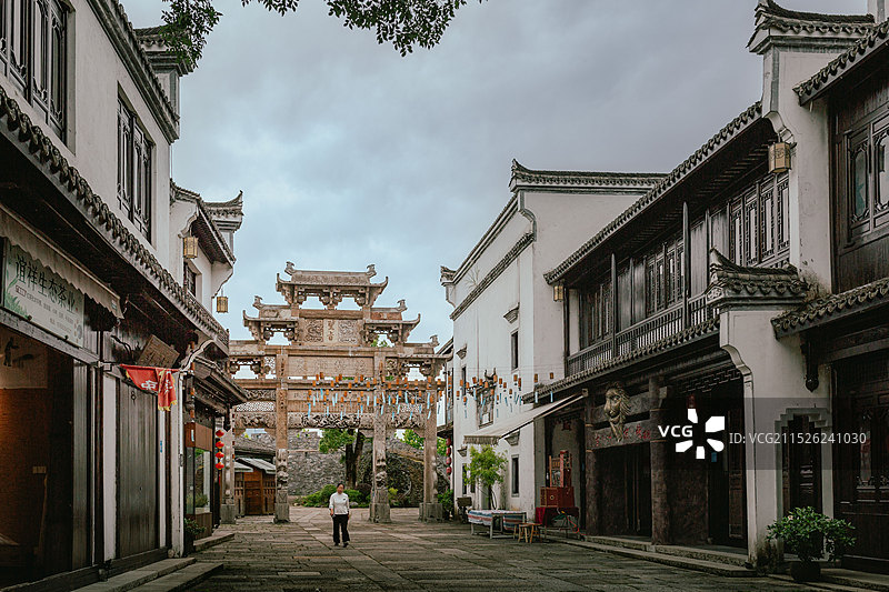 杭州千岛湖乐水小镇.文渊狮城景区图片素材