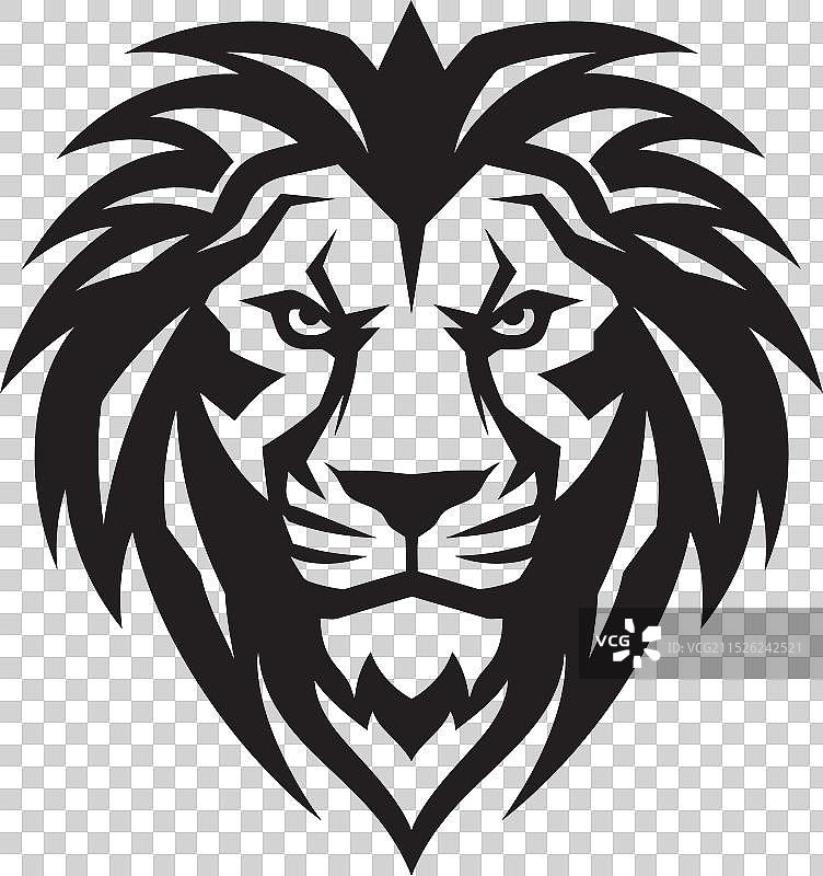 咆哮的狮子鬃毛设计图片素材