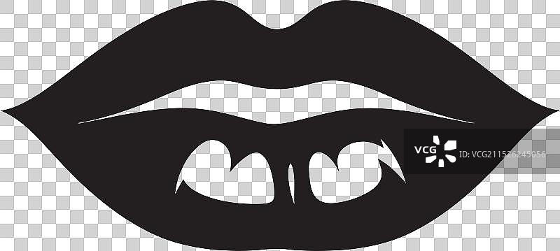 时尚黑曜石色嘟嘟嘴唇艺术图片素材