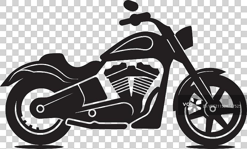 复古街头赛车巡洋舰轮廓图片素材