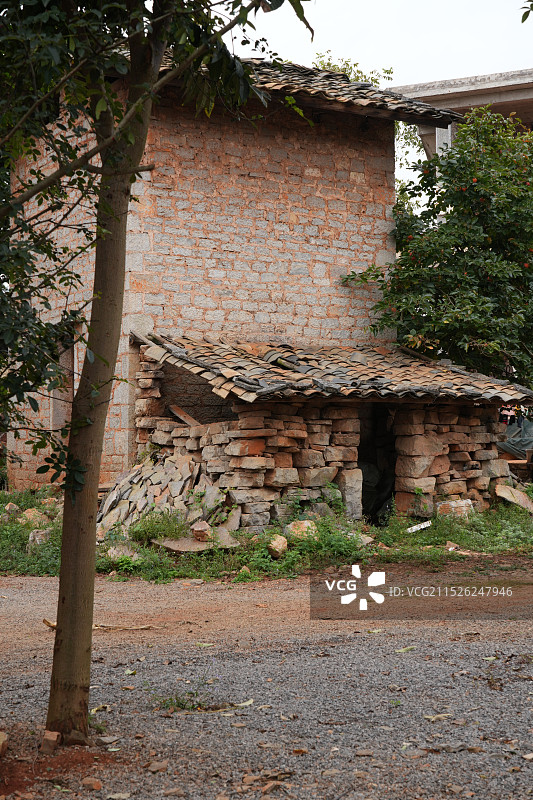 昆明石林糯黑村石头寨图片素材