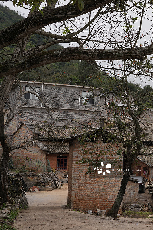 昆明石林糯黑村石头寨图片素材