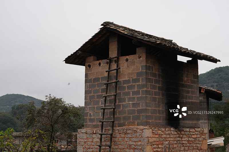 昆明石林糯黑村石头寨图片素材