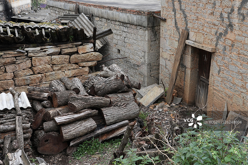 昆明石林糯黑村石头寨图片素材