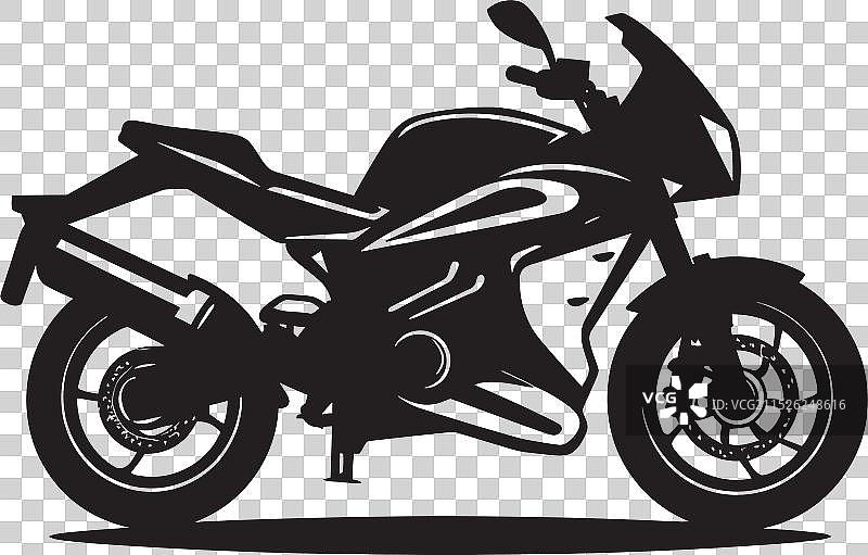 哈雷单色街头赛车图片素材