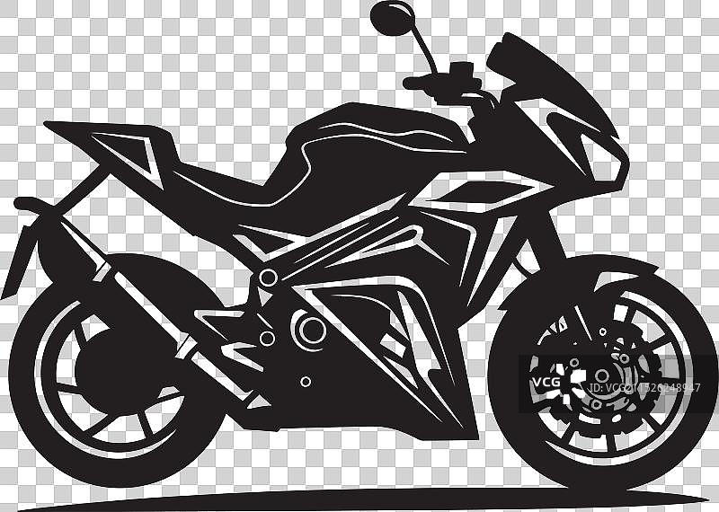 复古摩托车公路赛车手图片素材