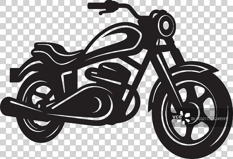 哈雷单色街头赛车图片素材