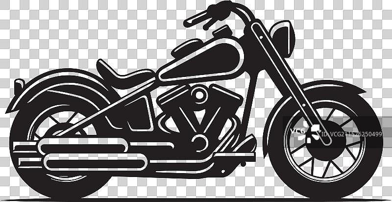 阴影巡洋舰哈雷图像轮廓图片素材