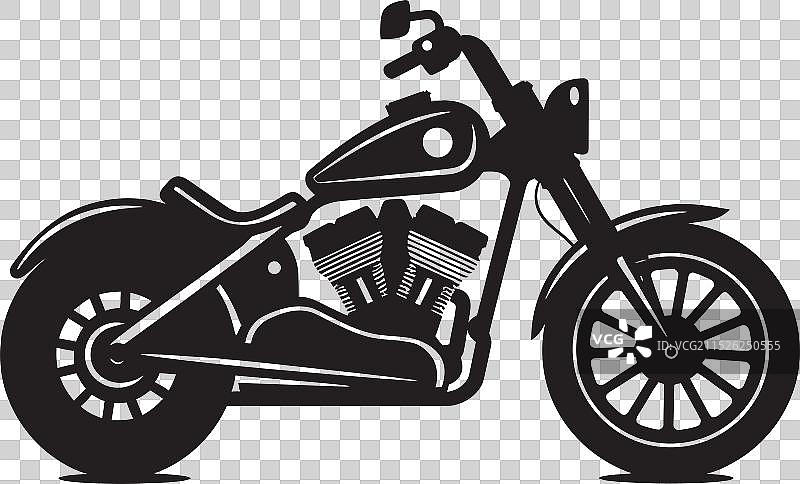 哈雷戴维森城市骑手动态速写图片素材