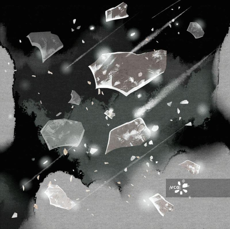 玻璃碎裂插画背景图片素材