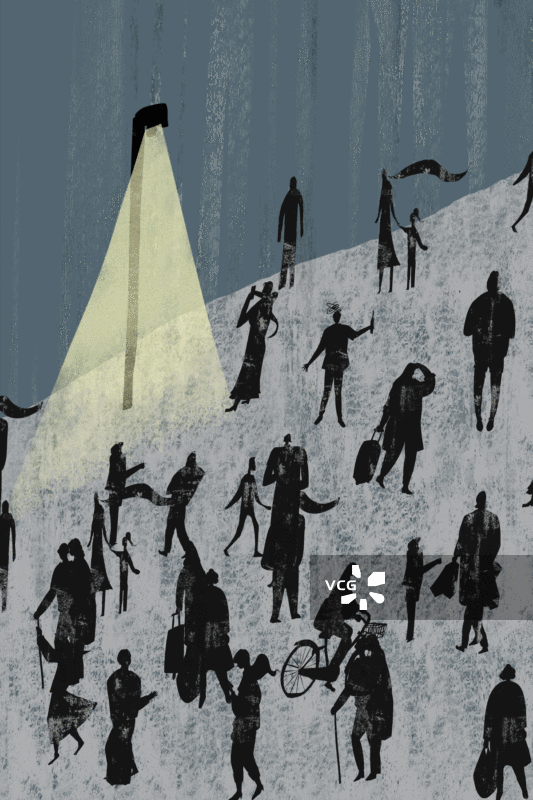 夜晚的街道插画背景图片素材