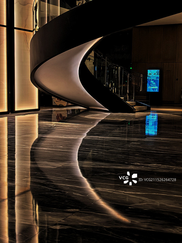 现代建筑内部景观图片素材