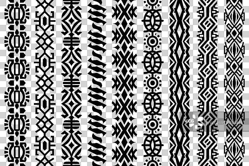 抽象蕾丝花边装饰图案集图片素材