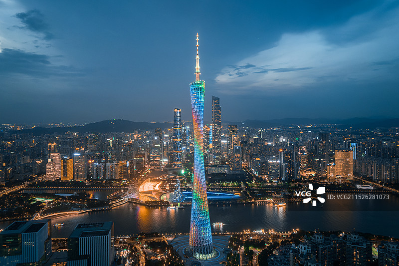 广州中轴线广州塔图片素材