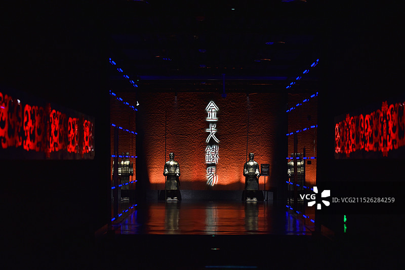 咸阳古渡廊桥《秦时明月·梦回咸阳》演出场地图片素材