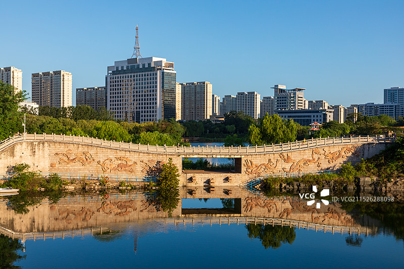 日照银河公园城市风光图片素材