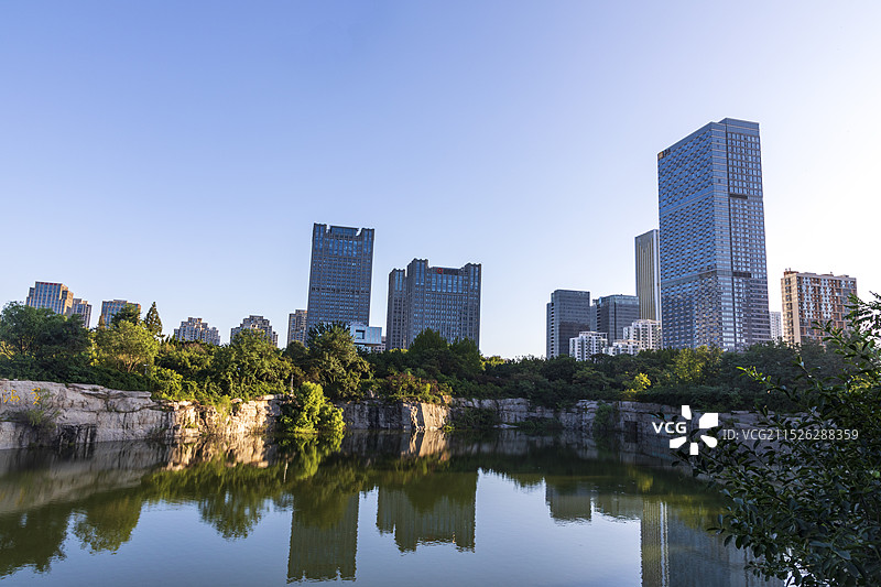 日照市银河公园城市风光图片素材