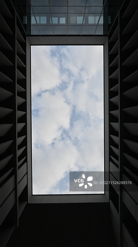 图书馆天井 坐井观天图片素材