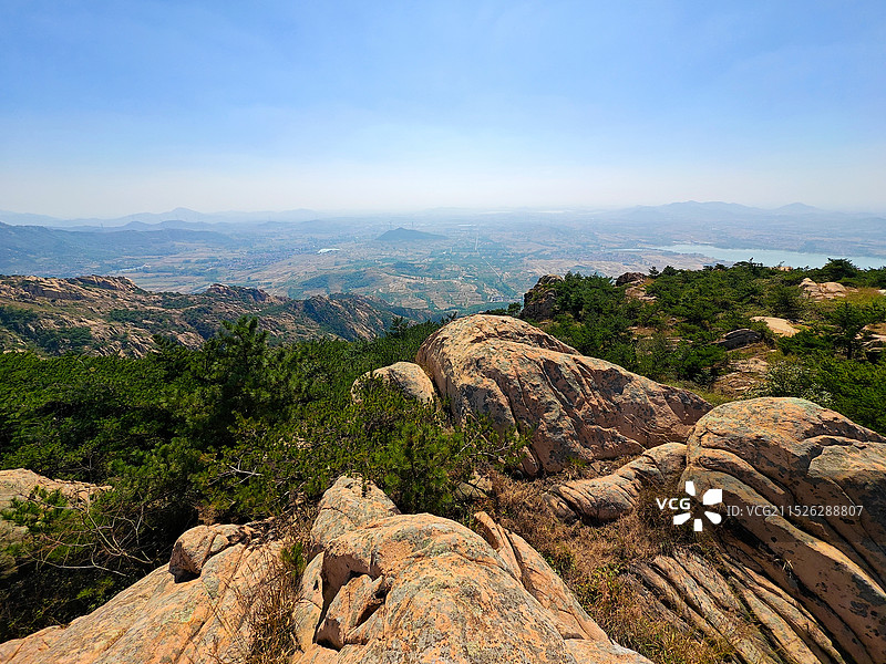 秋天寒露节气，日照市马亓山风景区，临沂天马岛风景区图片素材