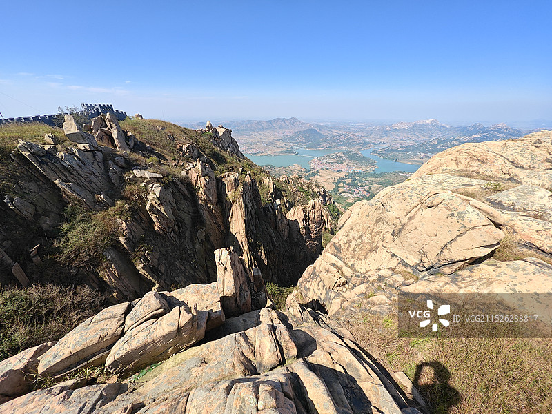 秋天寒露节气，日照市马亓山风景区，临沂天马岛风景区图片素材