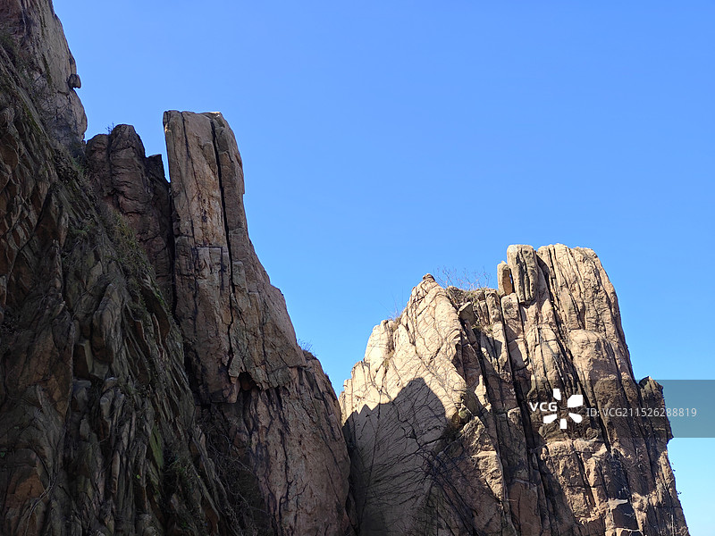 秋天寒露节气，日照市马亓山风景区，临沂天马岛风景区图片素材