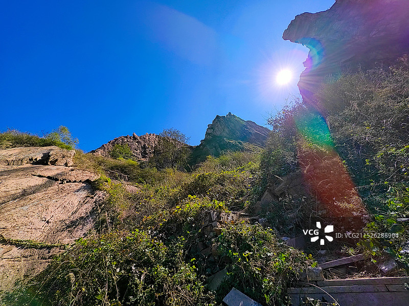 秋天寒露节气，日照市马亓山风景区，临沂天马岛风景区图片素材
