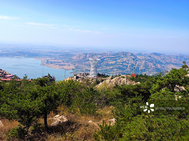 秋天寒露节气，日照市马亓山风景区，临沂天马岛风景区图片素材