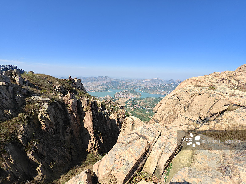 秋天寒露节气，日照市马亓山风景区，临沂天马岛风景区图片素材