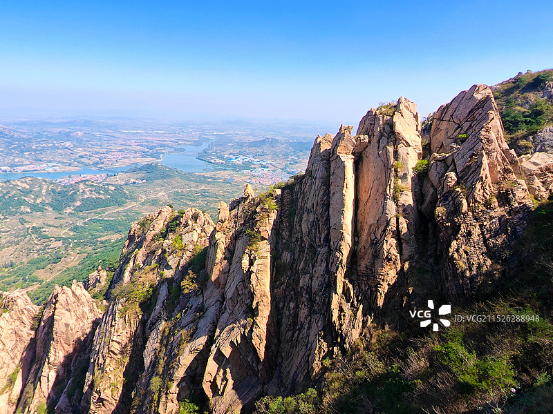 秋天寒露节气，临沂天马岛景区鸽子峰，日照市马亓山山顶图片素材
