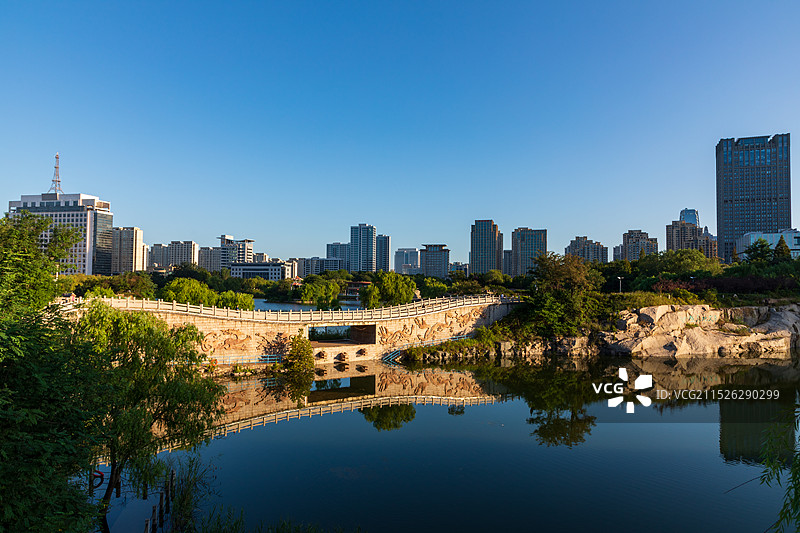 日照市银河公园城市风光图片素材