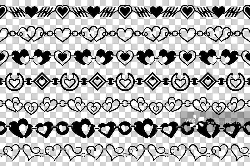 心形链条图片素材