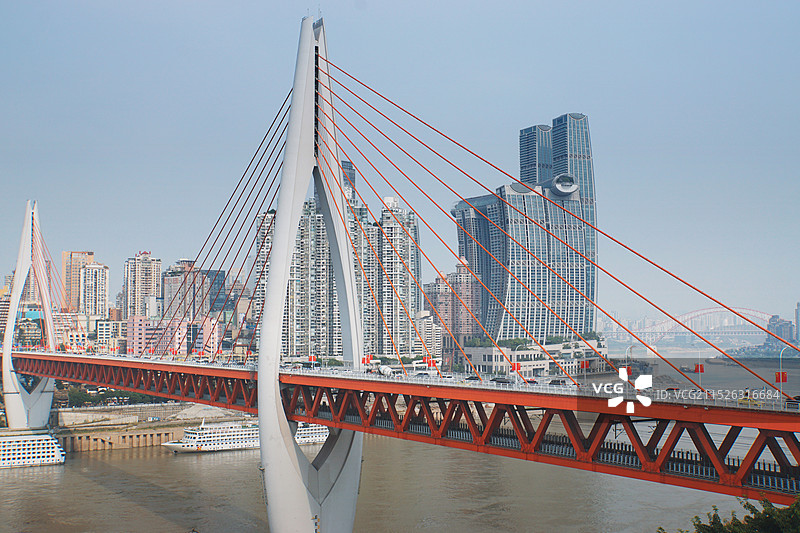 重庆市东水门长江大桥图片素材