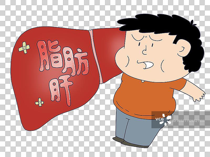 脂肪肝患者图片素材