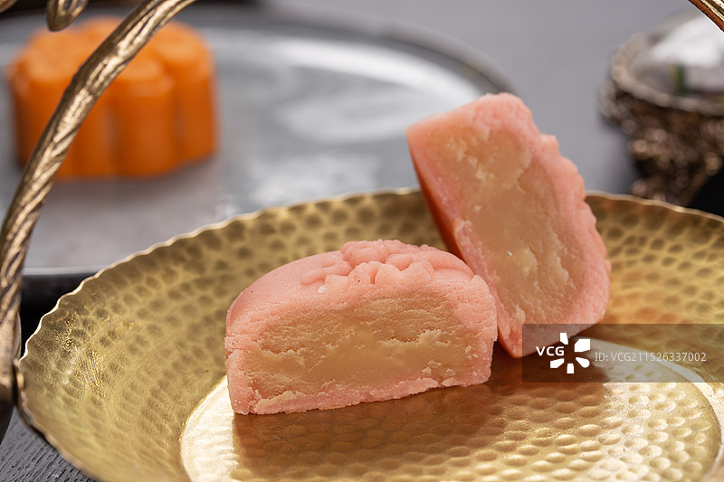 影棚拍摄电商图片多色多味手工月饼甜食中秋节食品图片素材