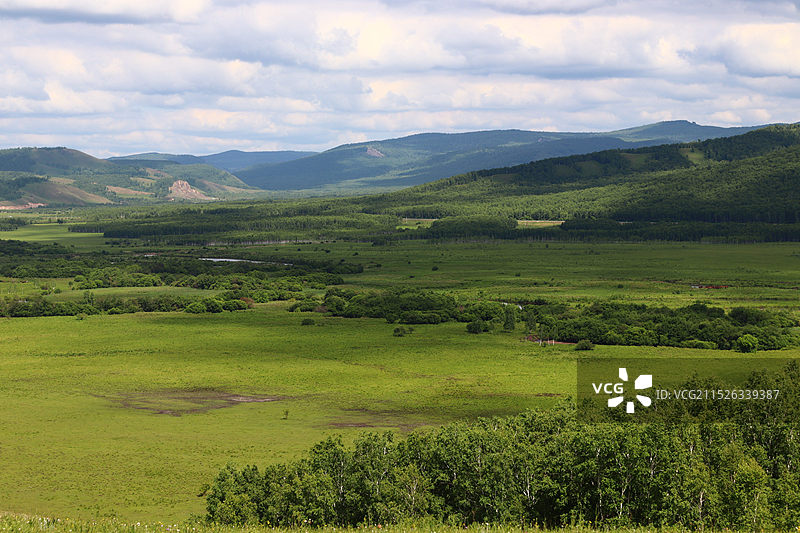呼伦贝尔额尔古纳市乌兰山景区图片素材