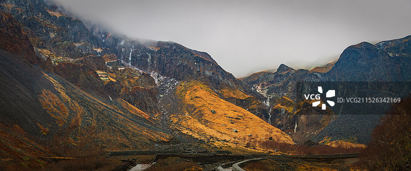 延边长白山峡谷浮石林景区图片素材
