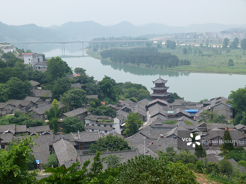 南充嘉陵第一桑梓风景区图片素材