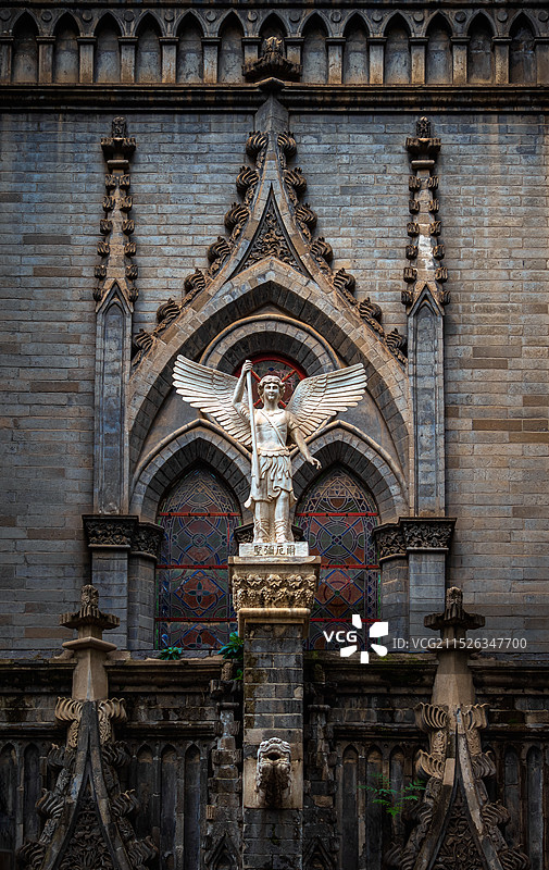 历史的见证-北京圣弥厄尔教堂图片素材