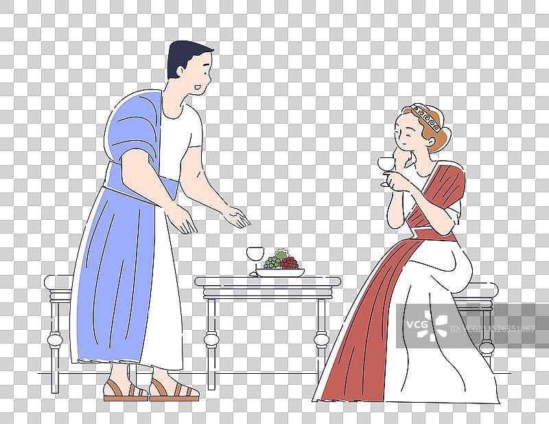 中世纪古罗马人物图片素材