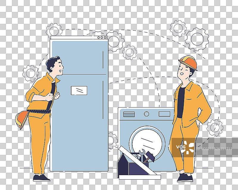 穿制服的维修工人在浴室图片素材