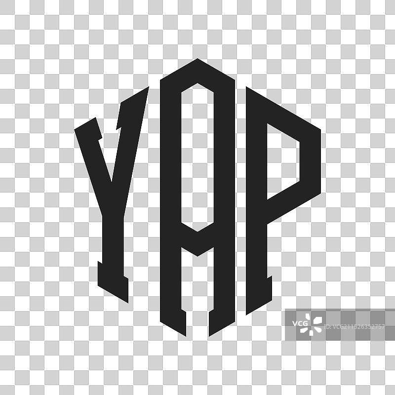 首字母YAP字母组合标志设计图片素材