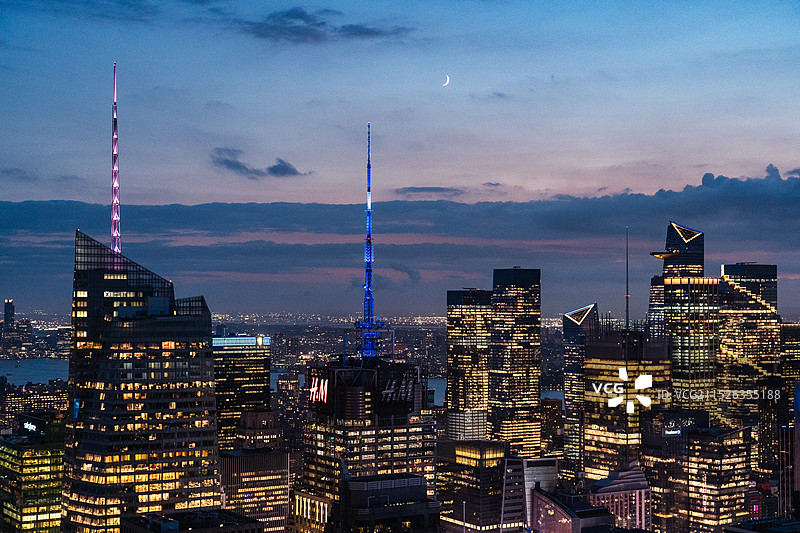 纽约夜景图片素材