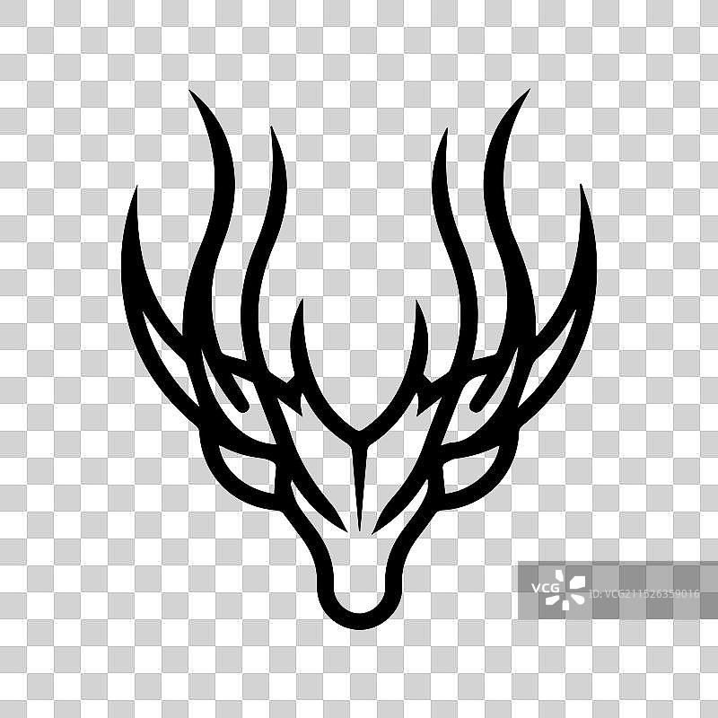 喇叭图标或现代线条符号图片素材