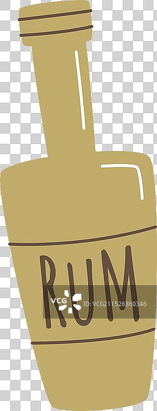 朗姆酒玻璃瓶图片素材