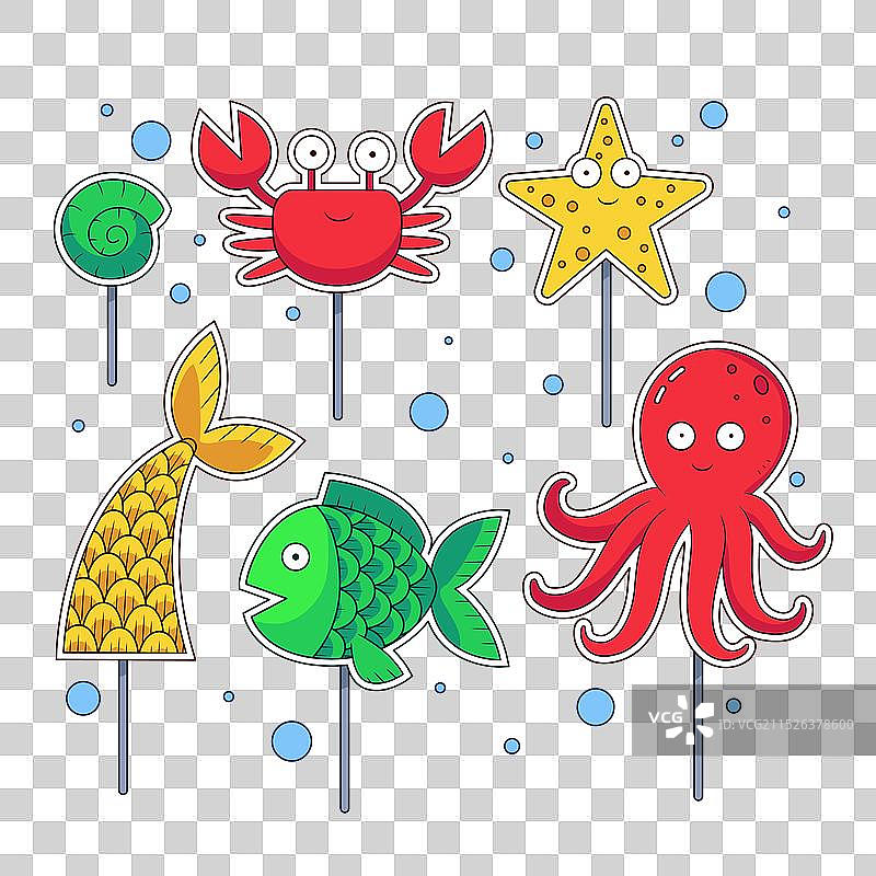 手绘蛋糕装饰图案合集图片素材