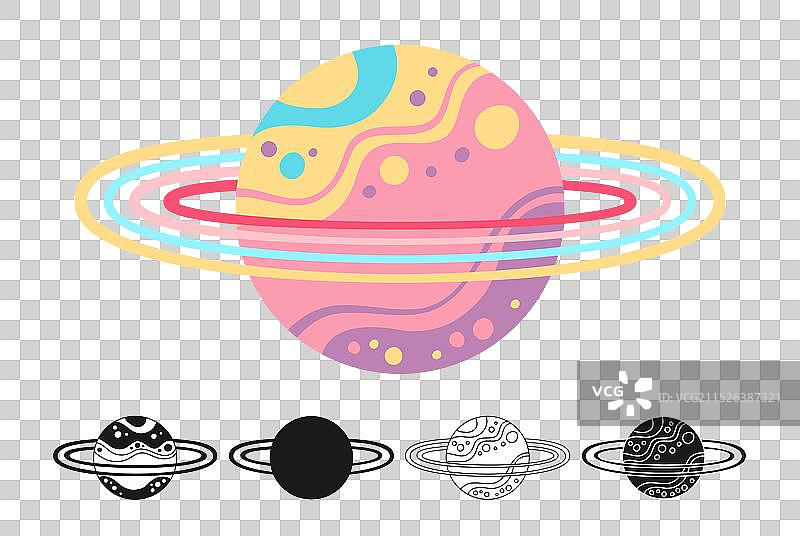 梦幻星球涂鸦卡通合集图片素材