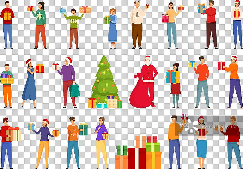 圣诞礼物图标图片素材