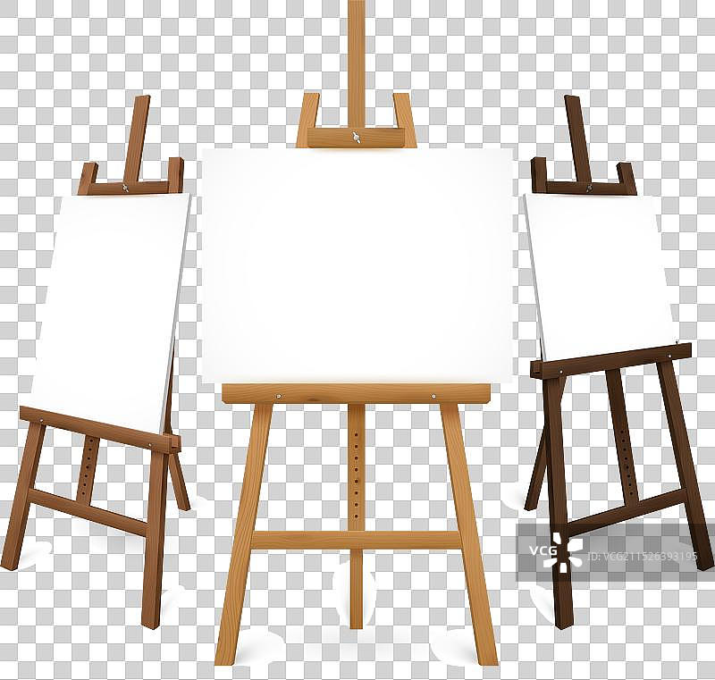 木制画架套装图片素材